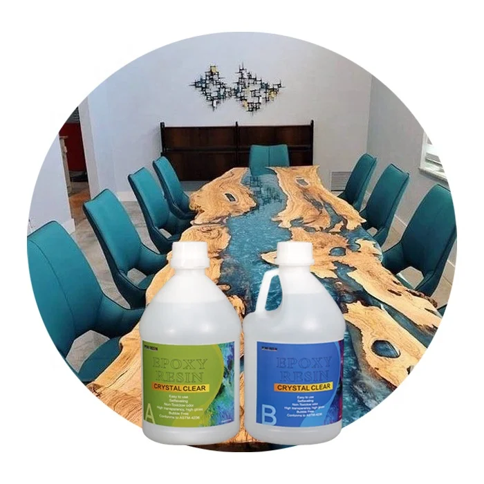 Factory Price Crystal Clear Epoxy Resin for Restaurant /Bar Tops/Table Top/Woodworking