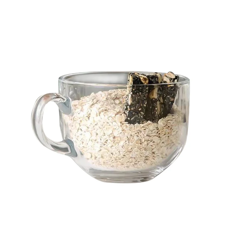 Кружки Tazas Vaso De Vidrio Tasse En Verre Настраиваемые чашки для кофе чая чашка завтрака прозрачная вода кружка хлопьев стеклянная чайные
