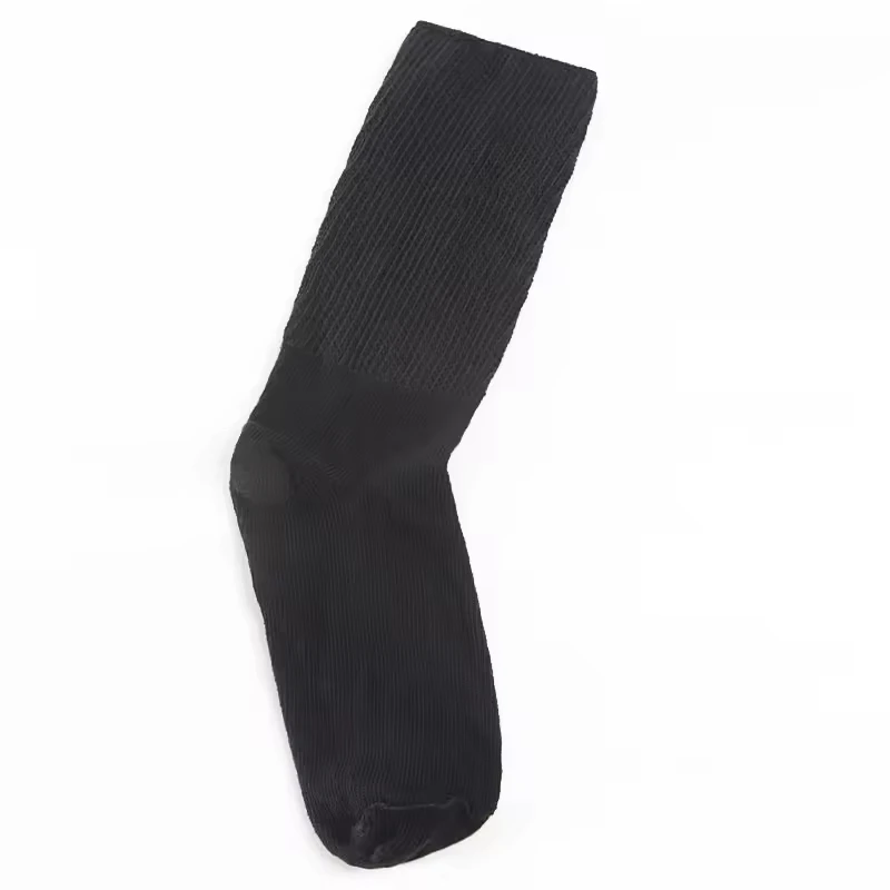 Non-Binding Loose Top Comfortable Bamboo Medical Hospital Socks Seamless Diabetic Compression Socks Unisex