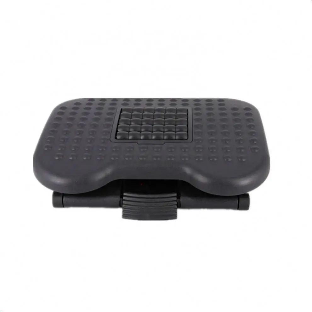 Angle height adjustable plastic massage  footrest foot rest