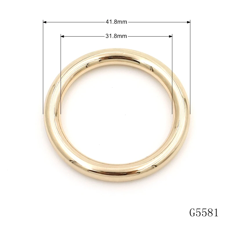 Different Sizes Bag Hardware Buckle Zinc Alloy O Ring Custom Metal Bag Buckles