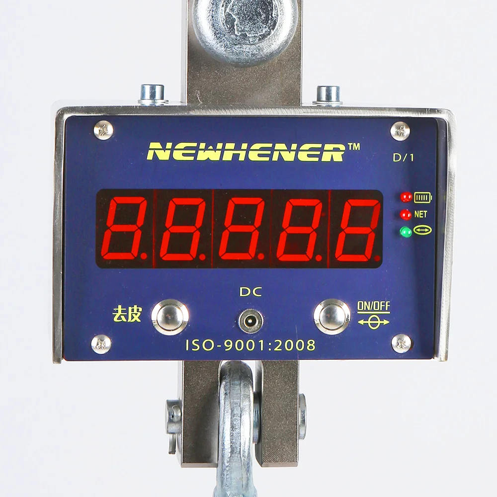 High Accuracy Digital Crane Scale Remote Display 2ton 5ton Hanging Weight Scale with Indicator