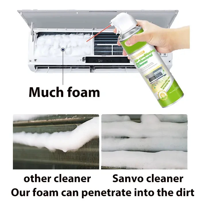 Hot Selling OEM/ODM Daily Household Air Conditioner Cleaner Foam Ac Cleaner Spray Air Conditioner Dry Clean Spray With Many Foam