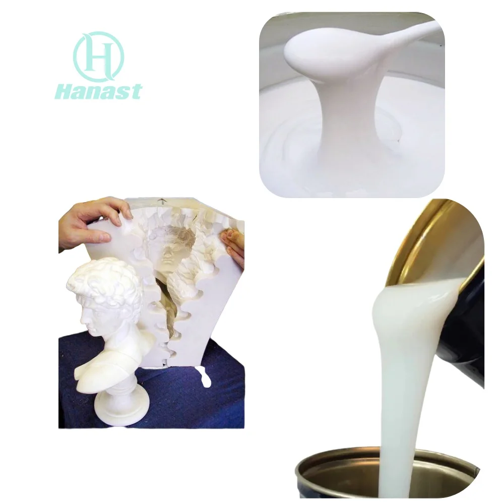 Low Price Supplier Making Mold PU Resin Wall Brick Handicraft Sculpture Plaster Buddha Statue RTV 2 Liquid Silicone Rubber