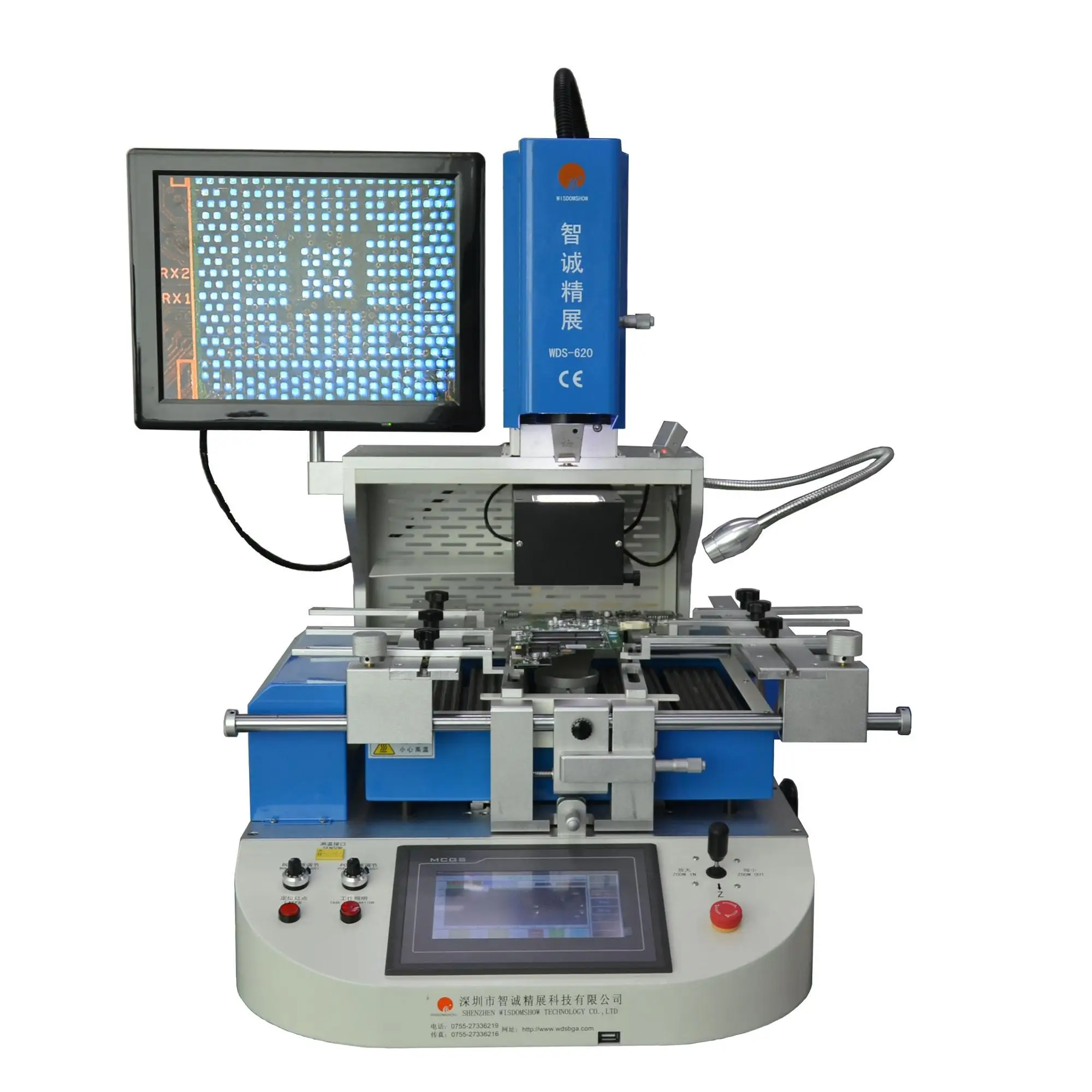 WDS-620 Automatic Infrared Bga Rework Station LCD TV Server Boards Repair Widely Used Welding Manipulator New including PLC