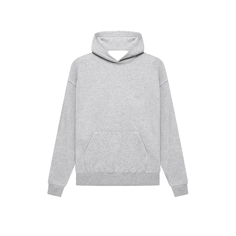 380 Gsm 100% Cotton Plain Essentials Blank Hoodie Mens Heavyweight Hoodie Oversized Sweatshirt Men Cropped Streetwear Hoodie