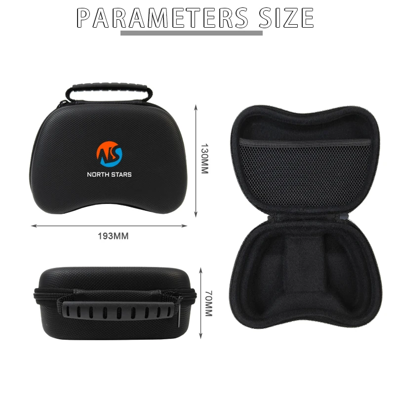 Wholesale Black Gamepad Box Travel Wireless Gamepad Carry Bag Hard Shell Fireproof EVA Computer Gamepad Case