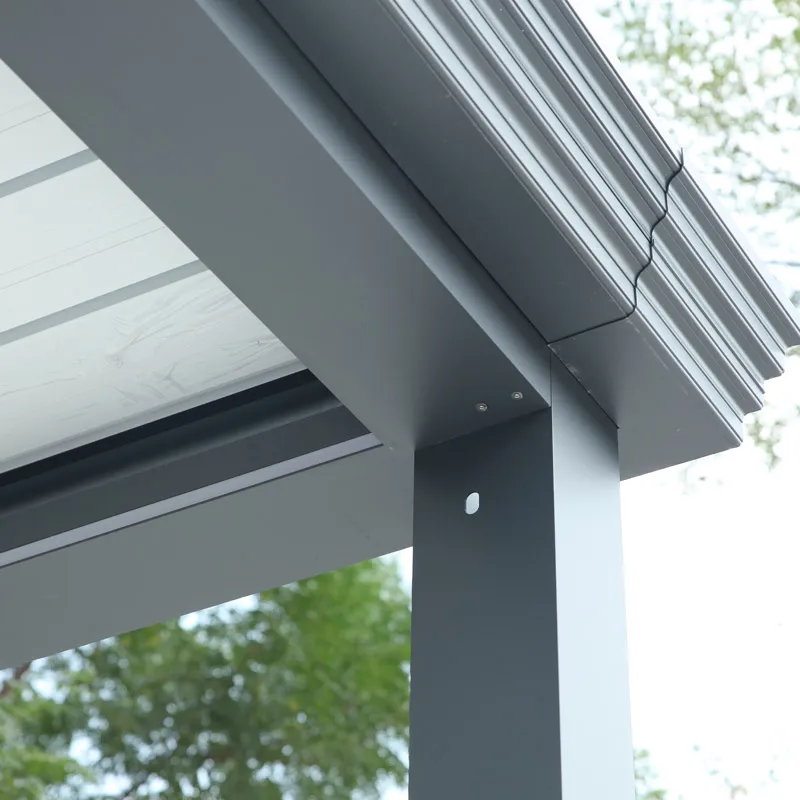 custom-designed garden gazebos pergolas aluminium bioclimatic electric louvers  pergolas with side curtains outdoor