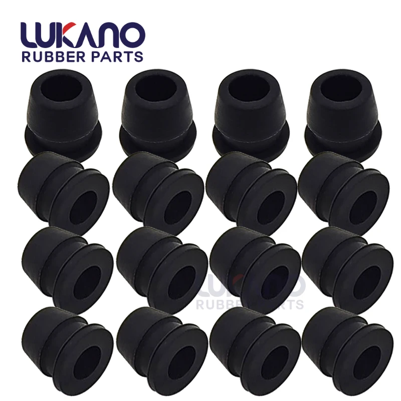Auto part water seal silicone rubber top hat grommet 3/8