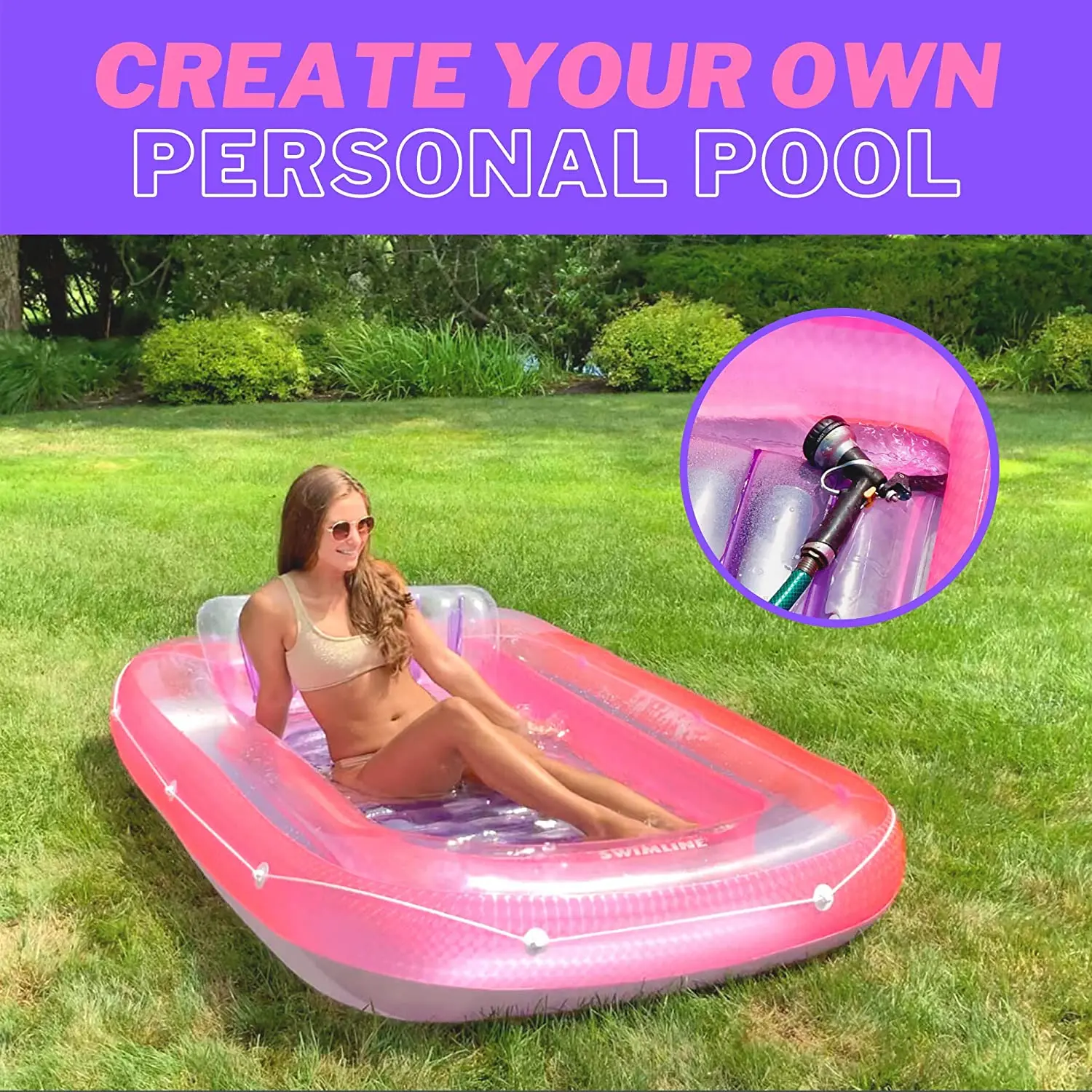 Summer Outdoor Inflatable Pool Float Beach Floats Foldable Floating Pool Lounger Customizable Water Mattress