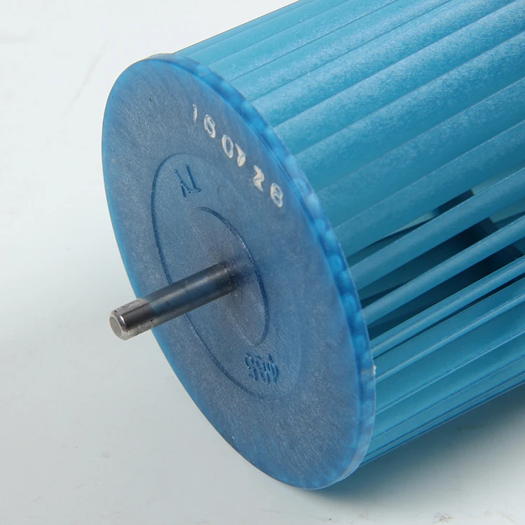 High quality 81mm Diameter Spare parts Plastic Cross Flow Fan Blades air curtain impeller air conditioner blower