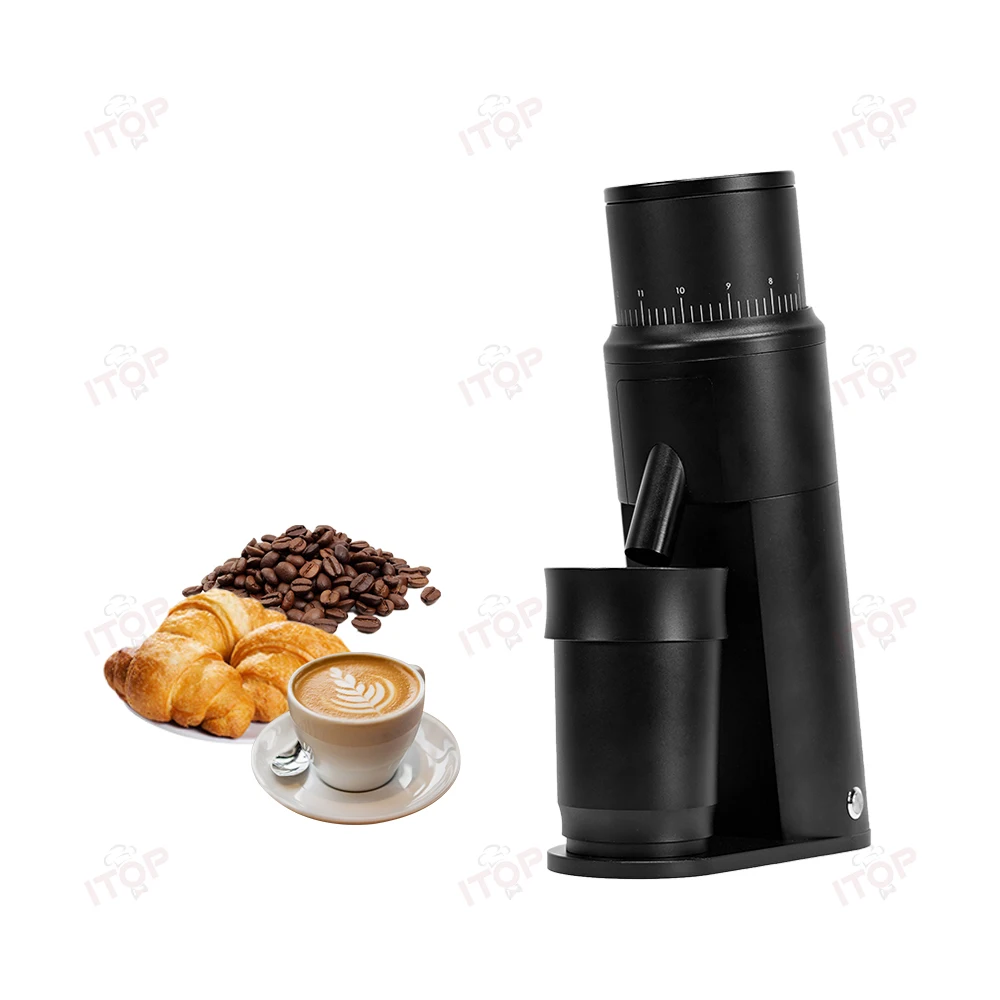 Top selling 63MM Cone Burr 100W Easy Operation Professional Espresso Ceramic Blade Electric Coffee Bean Grinder Machine