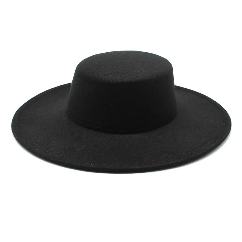 New fashion polyester/cotton unisex wide brim felt fedora panama custom womens ombre fedora hats