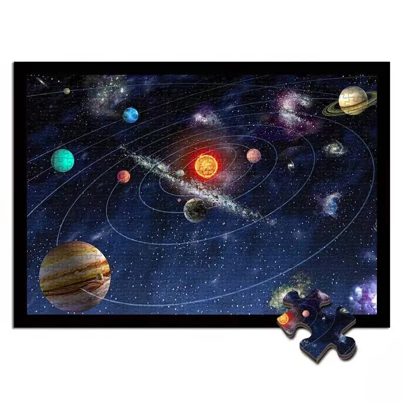 Space Planets Paper Jigsaw Puzzles Educational Toy Planet Jigsaw Puzzle Toy