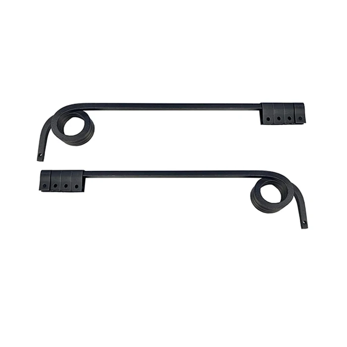 Black Straight Mud Flap Hanger for Semi Truck