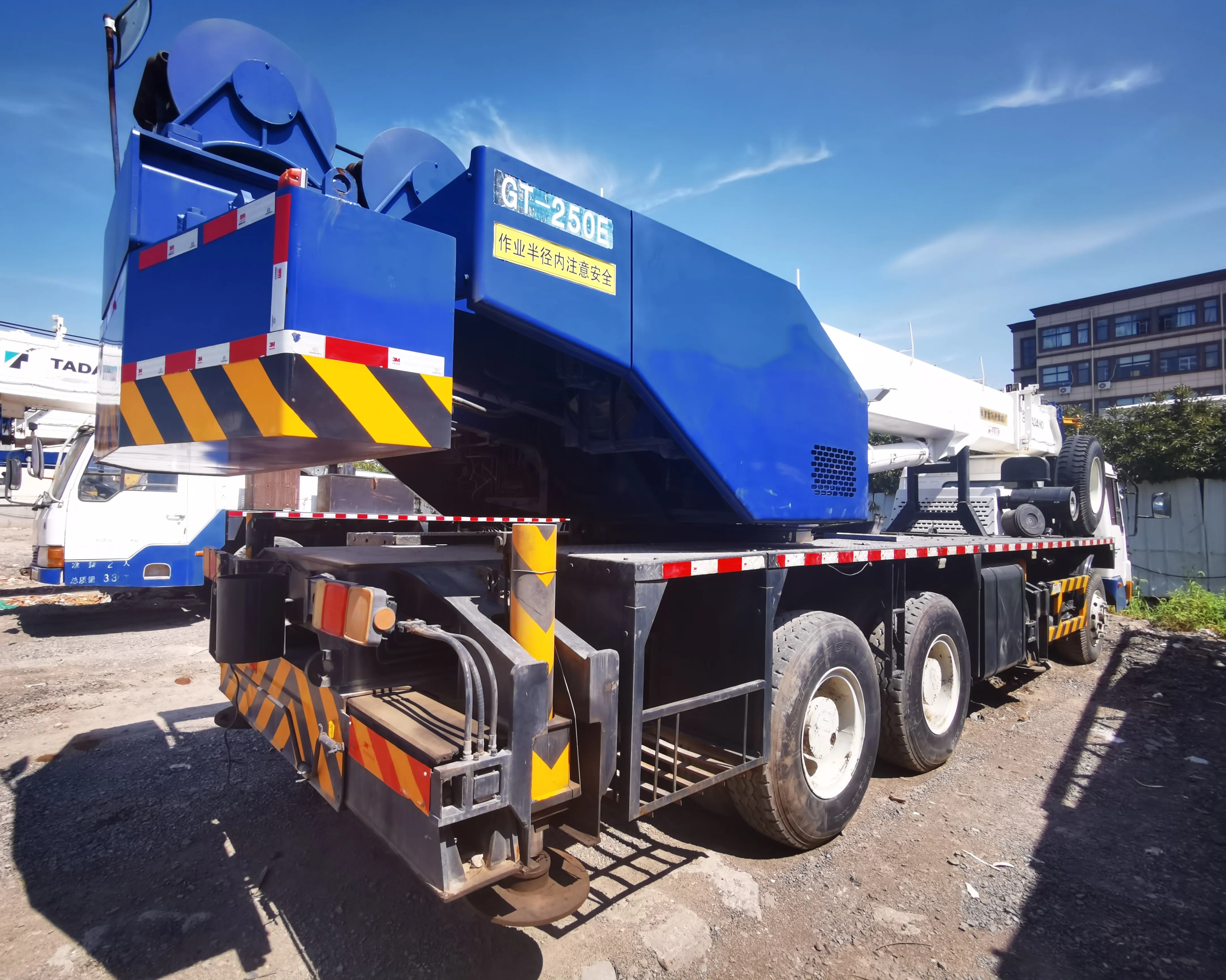 High quality Japan Used TADANO GT-250E truck crane With orignal engine Used GT-250E 350E 550E Wheel crane
