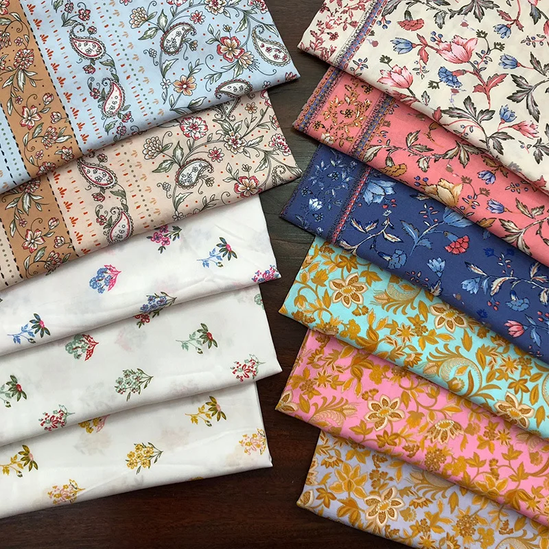 Reactive print 100% rayon challis floral rayon fabric for Dress