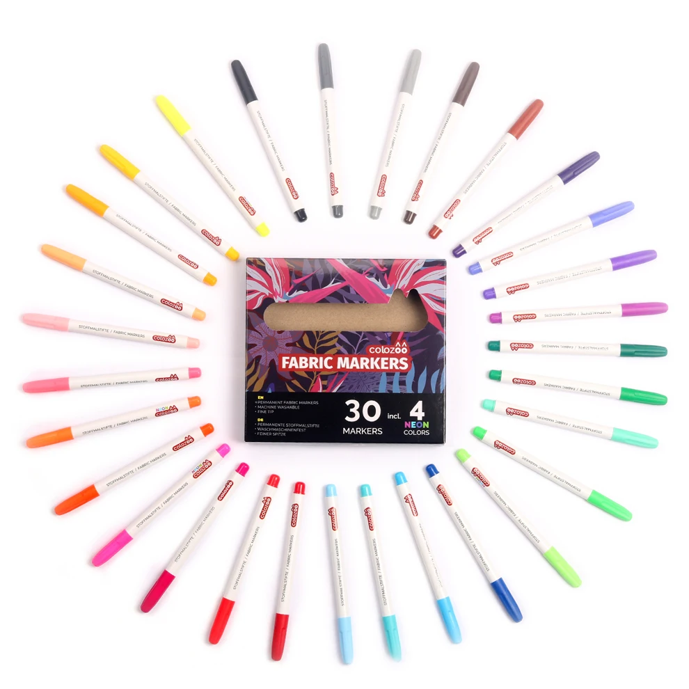 Hot Sale 30pcs Permanent Fabric Marker Set