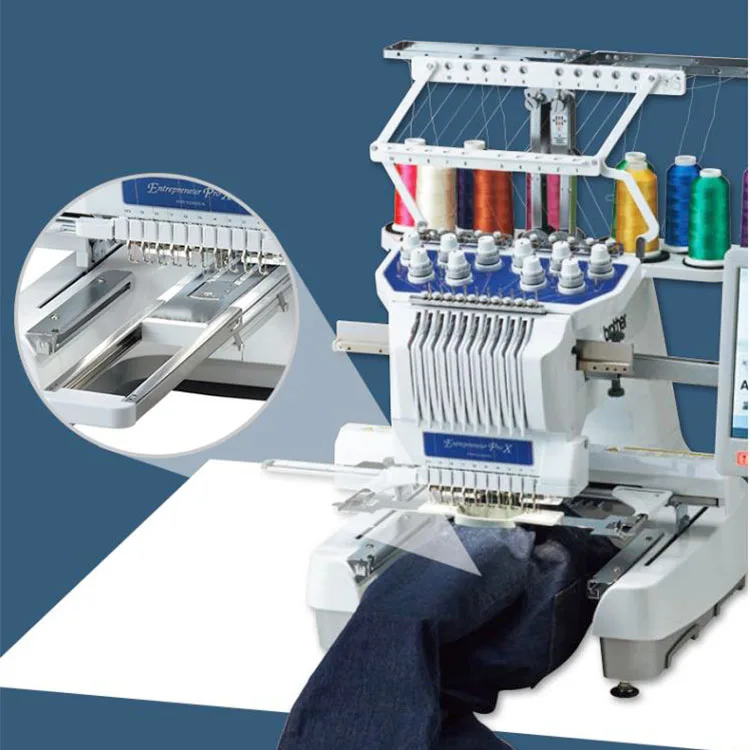 New PR 1055X single head 10 needles industrial embroidery sewing machine