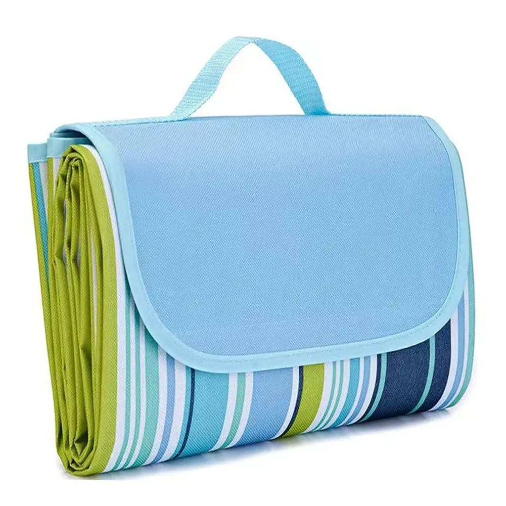 Foldable Portable Oversized Polyester Indoor Outdoor Lightweight Waterproof Beach Travel Hiking Picnic Camping Blanket Mat