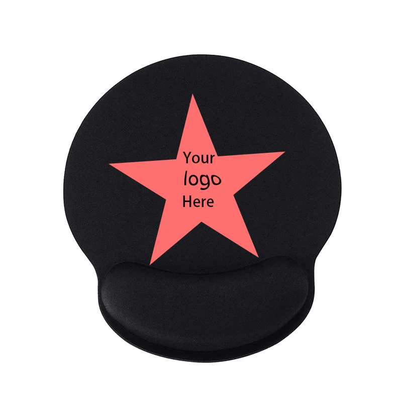 Corporate Gifts Custom Logo Ergonomic Mouse Pad with Wrist Rest Support Pain Relief Mouse Pad with Non-Slip Rubber Base