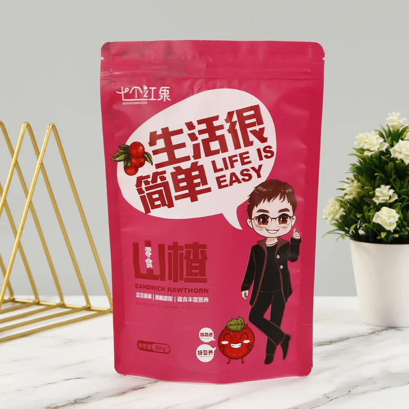 Dried nuts Almond Cashew bean Snack Plastic food packaging bag with ziplock