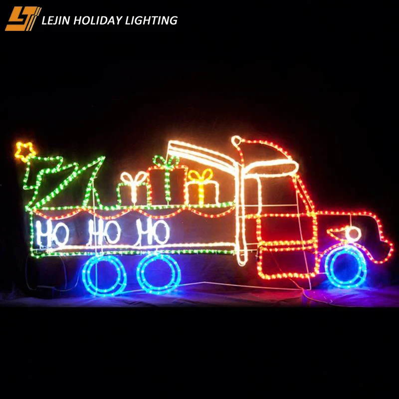 new product  cheap price 3d train christmas rope light