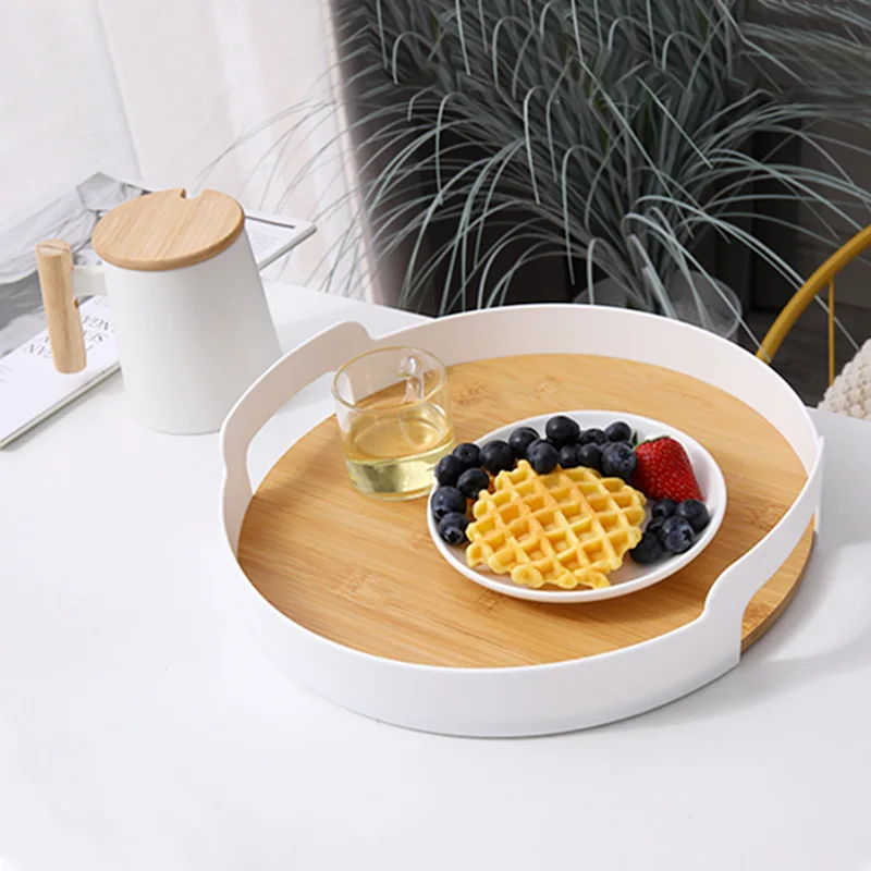 2024 New Design multi-functional storage tray fruit plate storage plate dinner plate tea tray kitchen table decoration tray