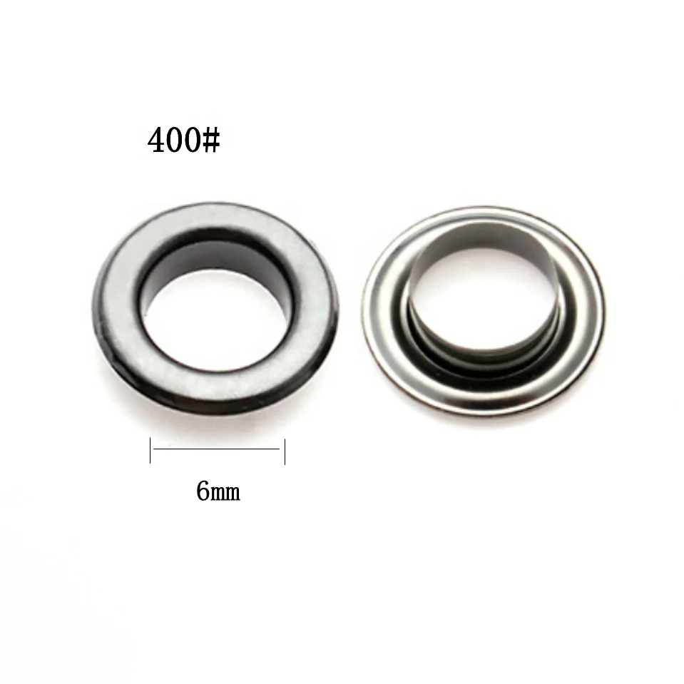 6 мм 400 # металлические латунные большие цвета цветные ушко 6 мм для одежды сапоги одежда