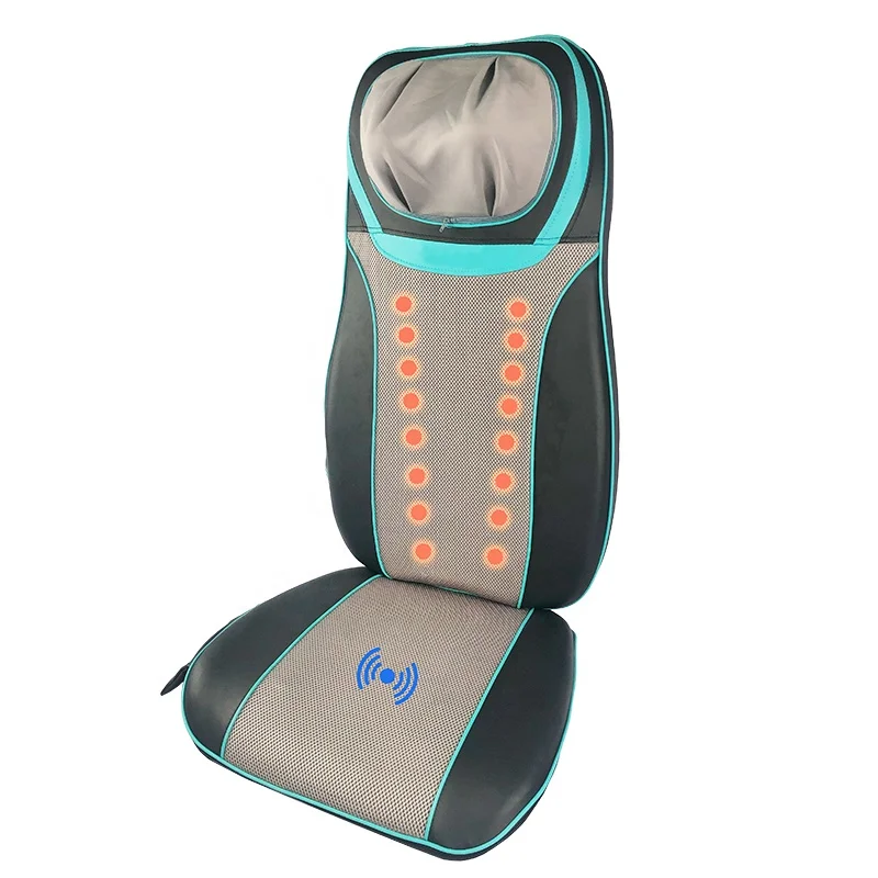 Heating Seat Cushion Massager Electric Vibrating Kneading Shiatsu Thai Massage Cushion