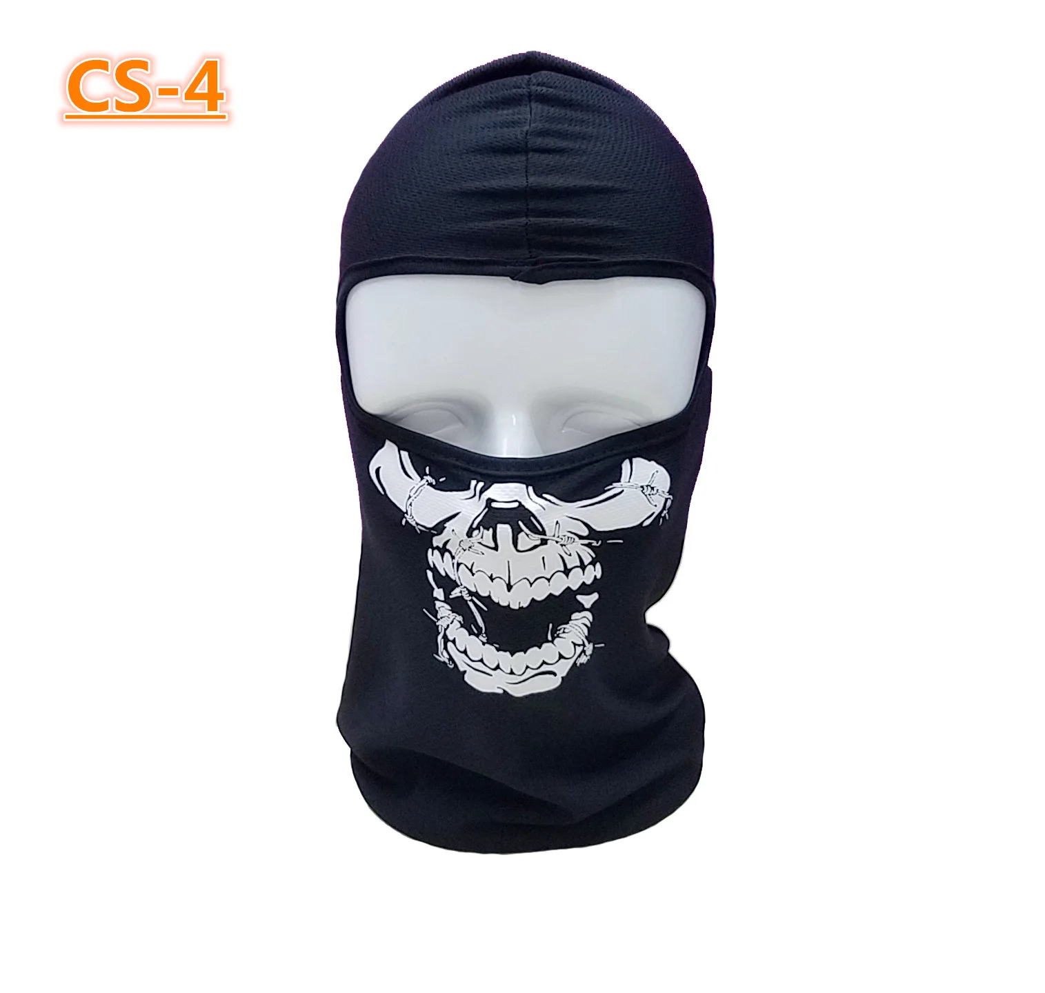 Custom Quick Dry Breathable Halloween Mask  Ghost Bandana Motorcycle Full Face Masks CS Tactical Skull Balaclava Ski Mask