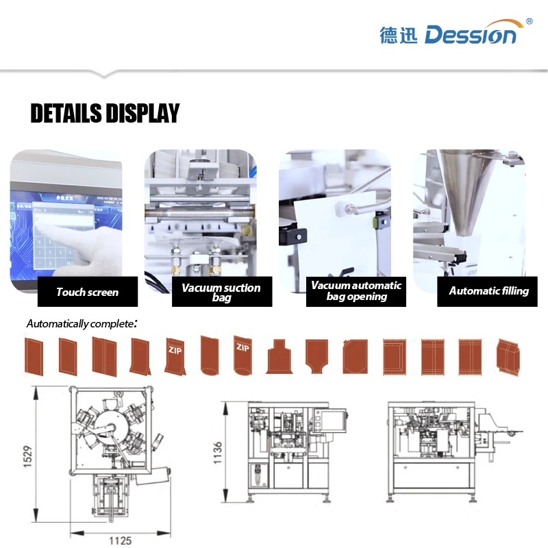 Automatic Washing Liquid Nozzle Bag Packaging Machine Liquid Laundry Detergent Stand Up Pouch Packing Machine