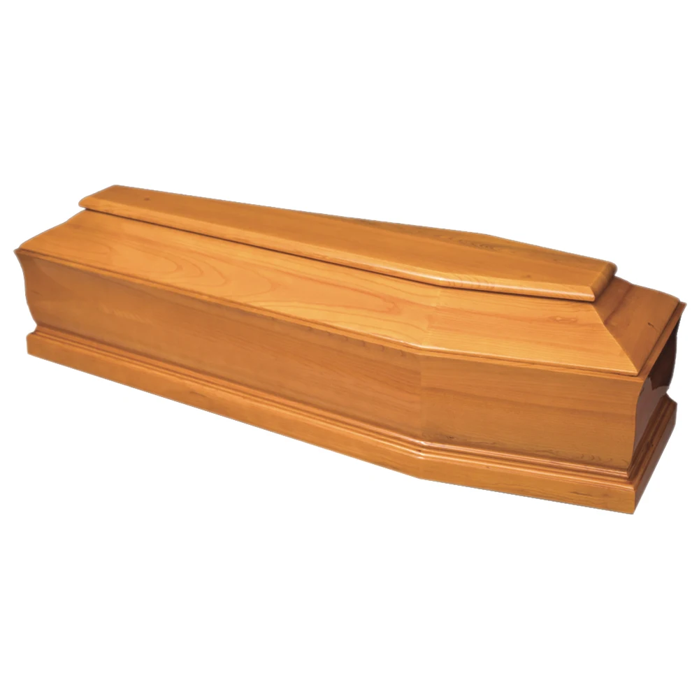 Russian style high quality Paulownia wooden coffin with custom carved patterns Coffins