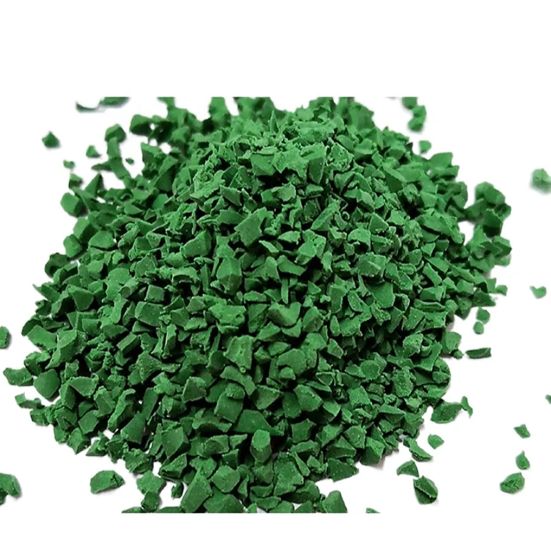 Rubber granules for artificial grass turf sports