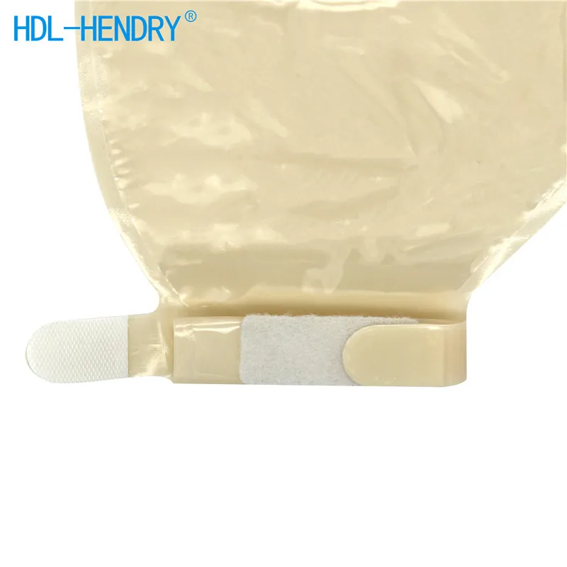 Low Price flange 57mm soft non-woven fabrics Skin Friendly hook and loop drainable two-piece colostomy pouch
