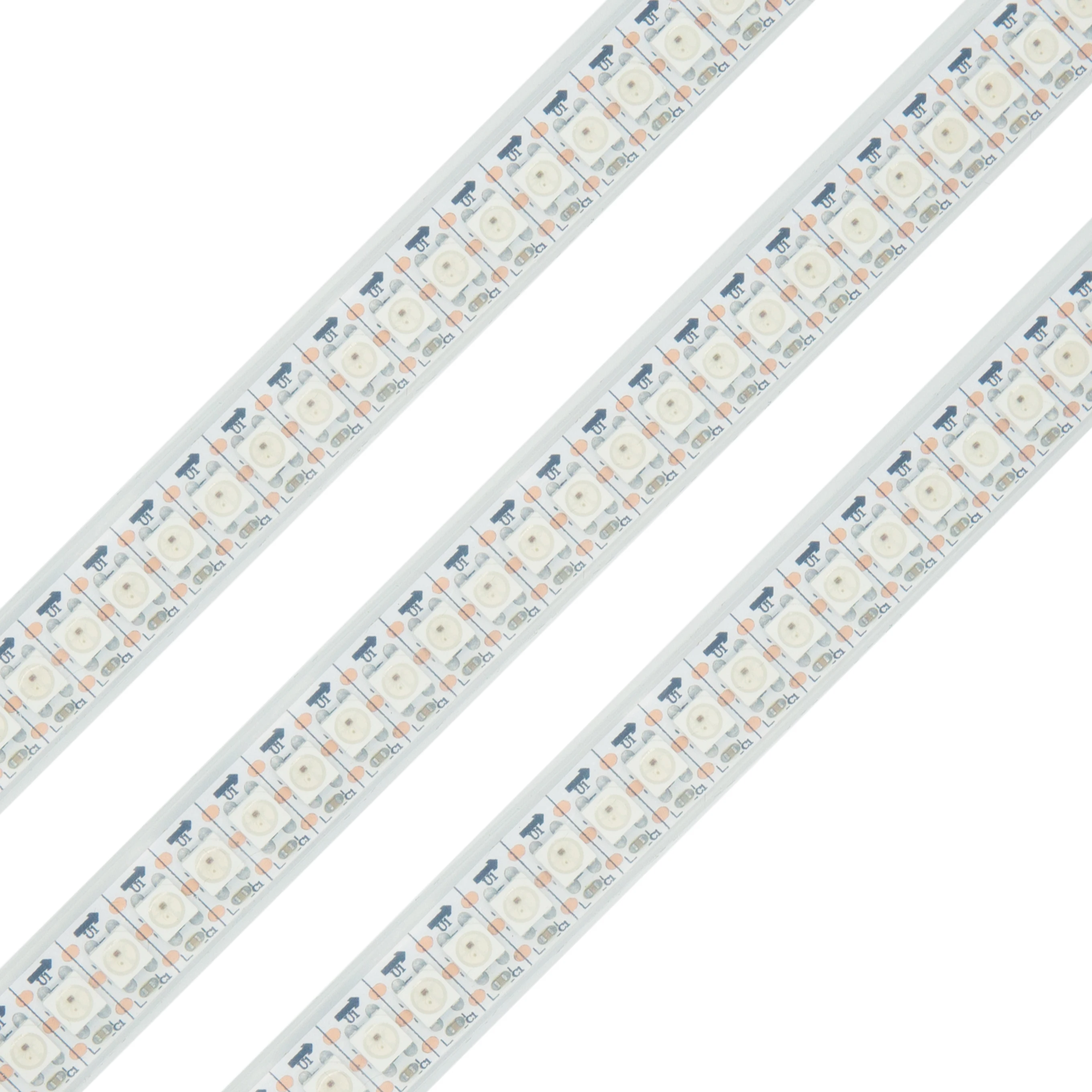 Glite Addressable WS2812 RGB 144LEDs/m IP67 DC5V Digital Remote Led Strip with smd5050 chips for garden