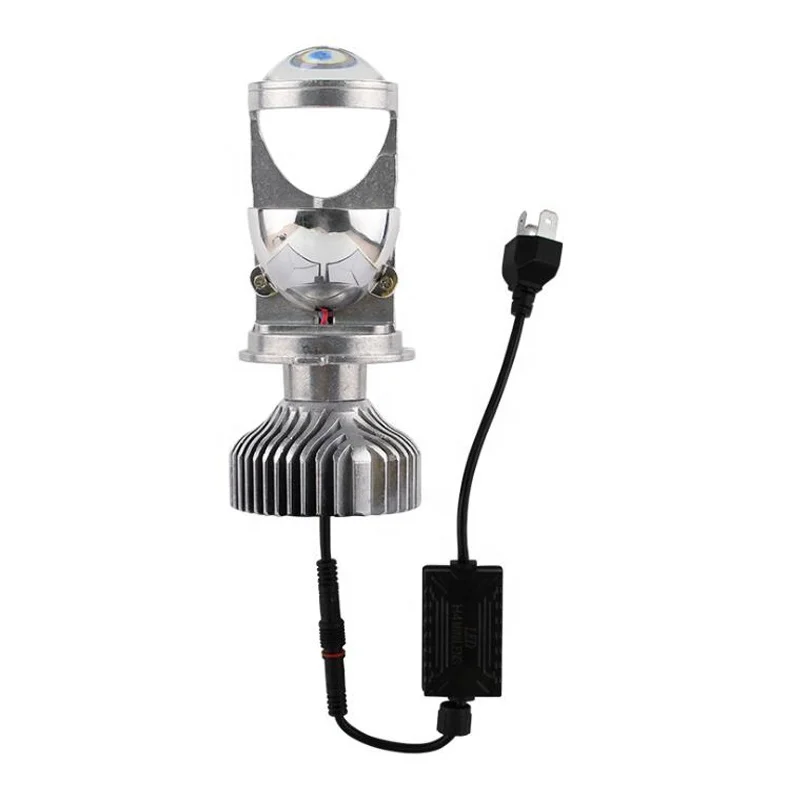 Focus dual color  LED headlight  H4 car led projectory lens for motorcycle led headlight