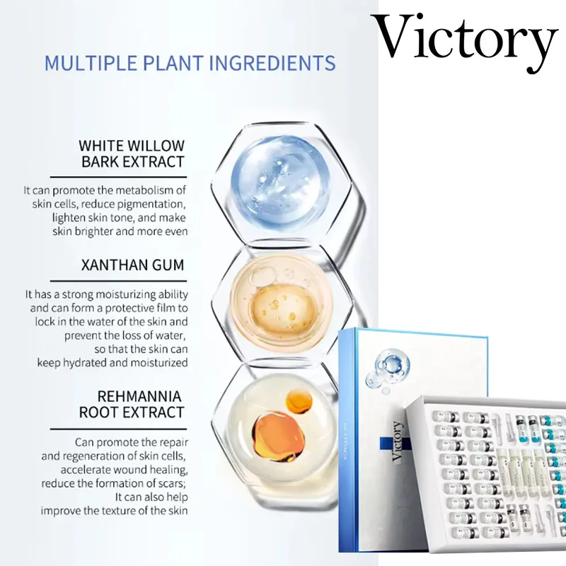 Private Label Whitening Remove Spots Remove Acne Caviar Peptide Protein Freeze-dried Powder Egf Microneedling Serum Kit