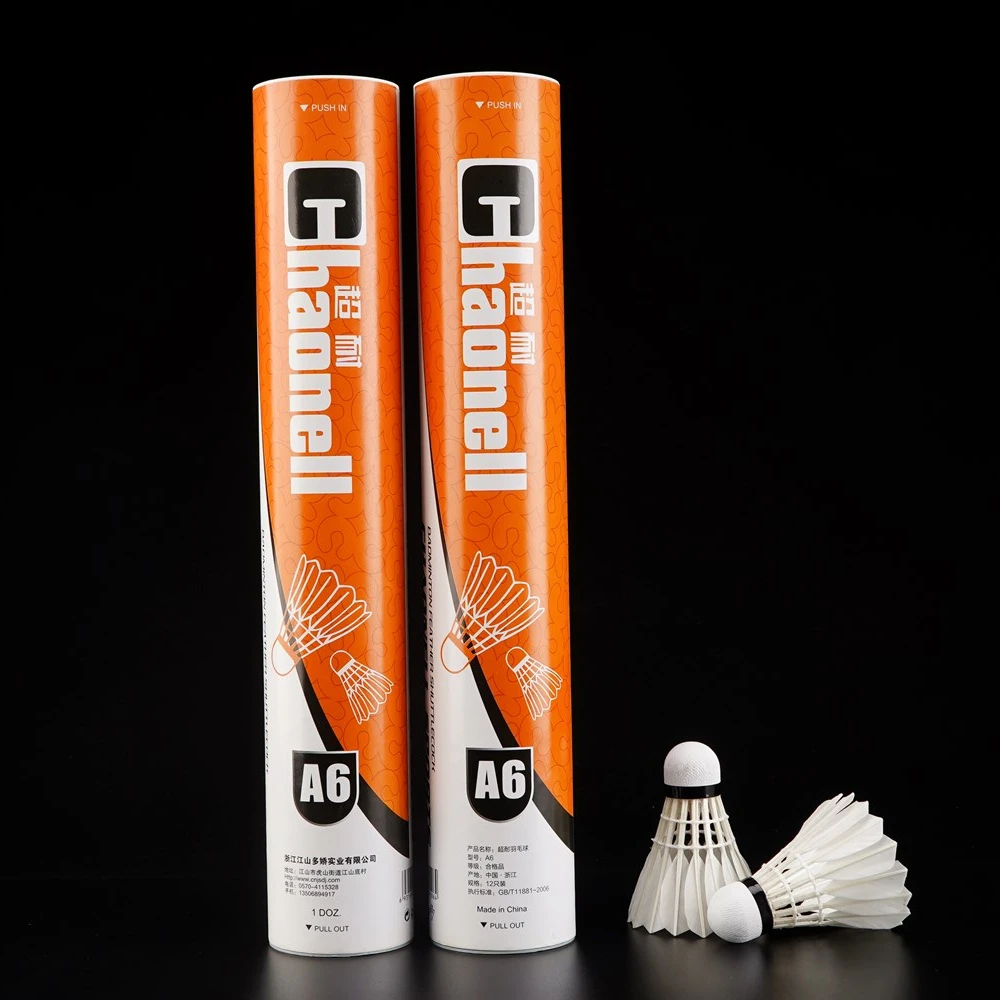 Wprofessional 12pcs high quality protech rsl badminton shuttlecock Chaonell A 6 type malaysia