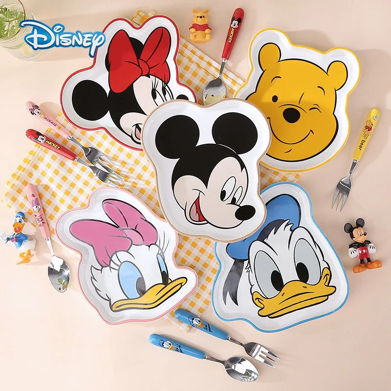 MAIMAI лидер продаж dis ney mickey мультяшный клубничный медведь керамическая посуда милая трехмерная тарелка