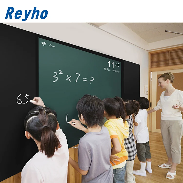 Multi Finger 86 100 inch LED Writing Blackboard IR interactive whiteboard all in one magnetic chalkboard