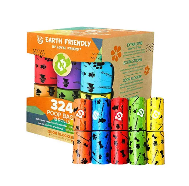 BOTO Degradable Biodegradable Cornstarch Compostable Plastic Garbage Bag Dog Poop Dog Waste Poop Bag Pet