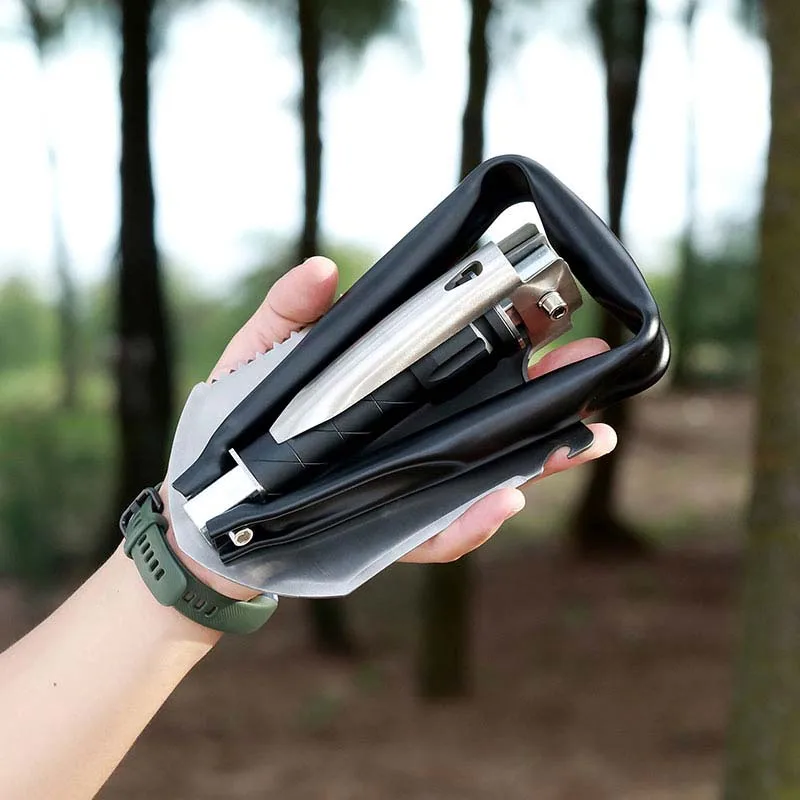 NexTool NE20033 Portable Stainless Steel  multi functional garden folding shovel