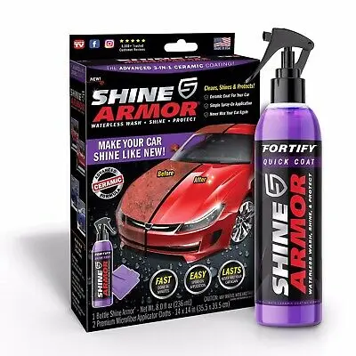Усиленное быстрое покрытие SHINE ARMOR керамическое спрей для восковой Полировки Автомобиля