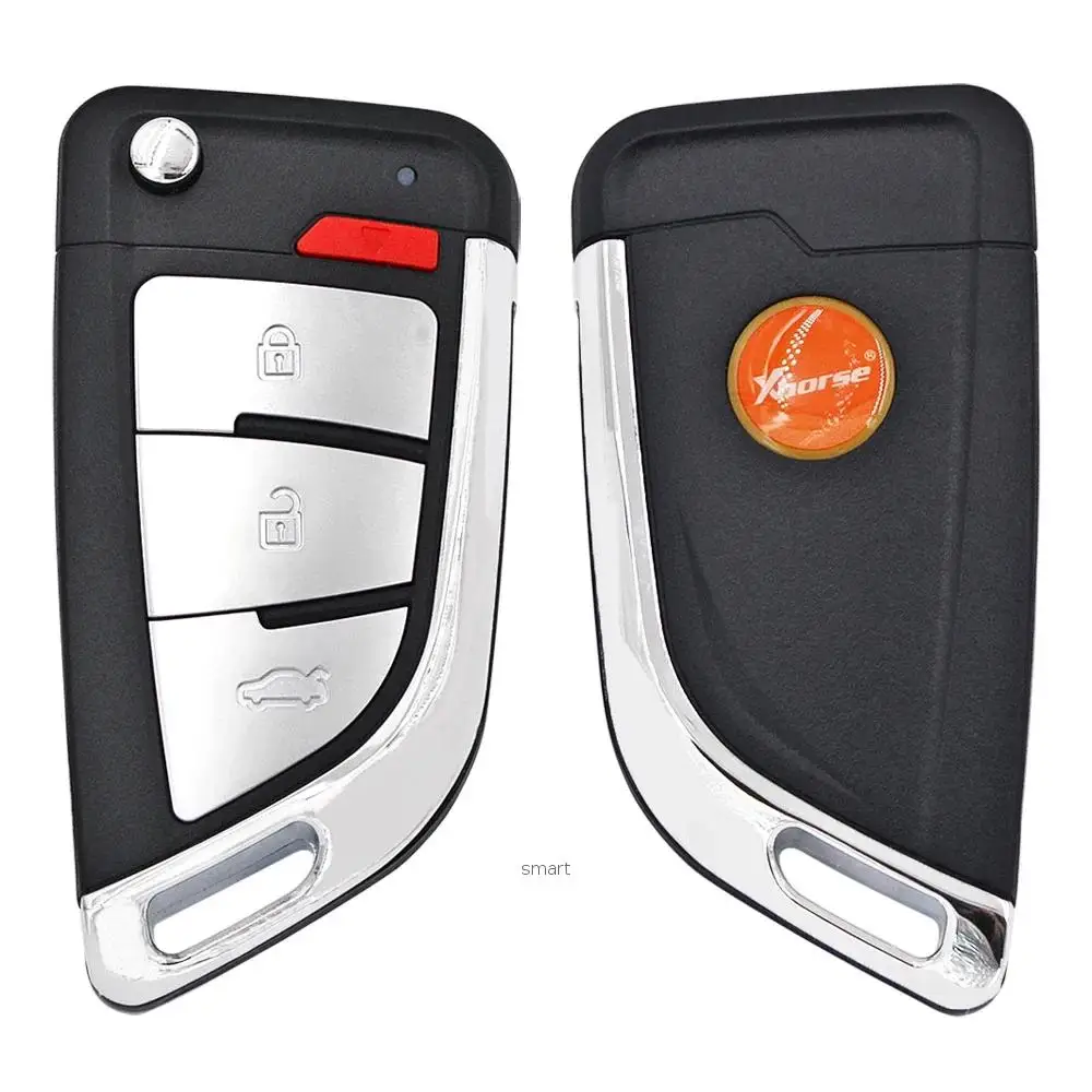 2024 New  Xhorse vvdi remote key  XKKF20EN 3 Buttons Flip Remote Xhorse for VVDI Key Tool Global Version