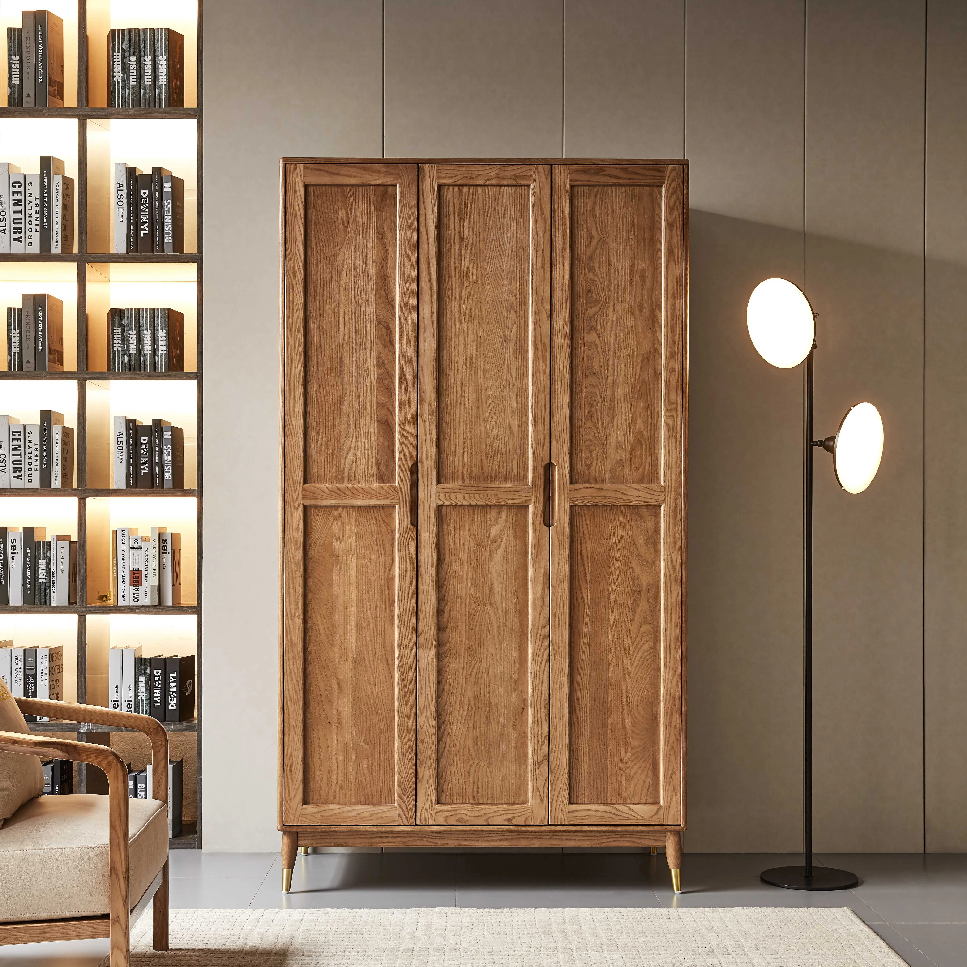 Wardrobe Simple Panel clothes cabinet With Wooden high-capacity Wardrobes