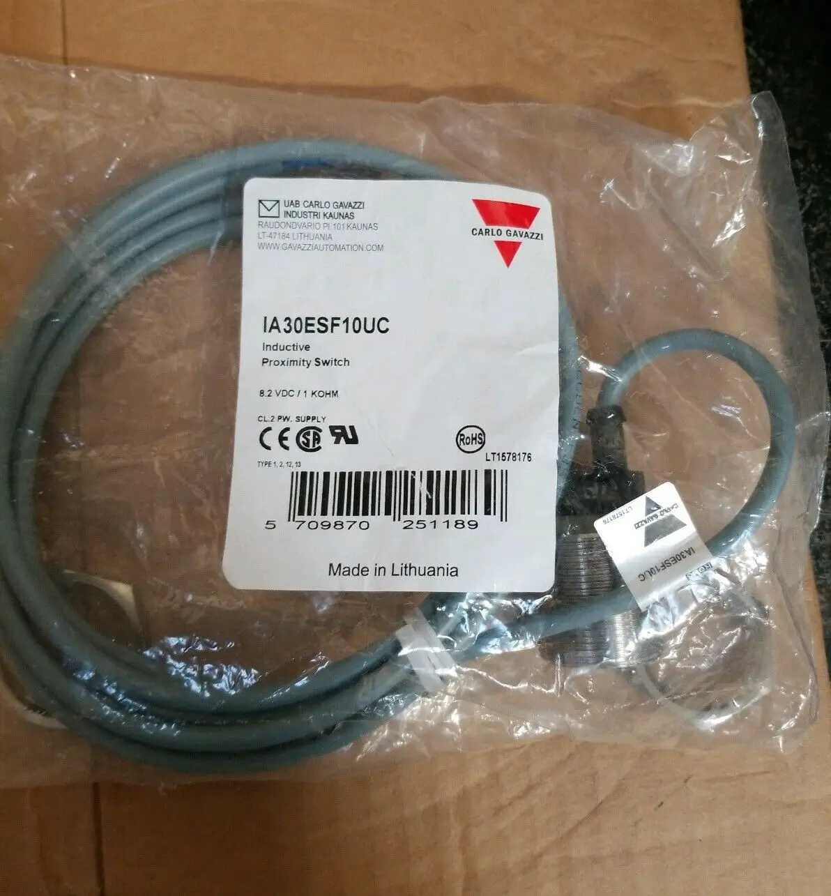 Carlo Gavazzi Inductive Proximity Sensor IA30DSF10PO3228-3