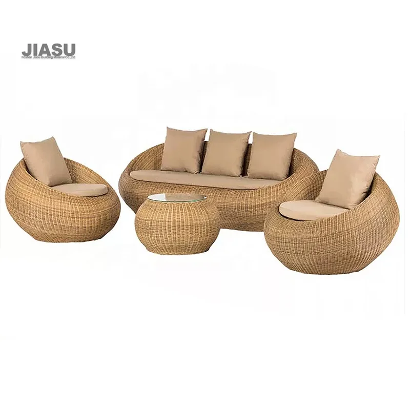 Sets Rattan Furniture Luxury Set Roof Modular White Aluminium Lounge Sofas Cushion Covers Teakwood Sofa Garden Outdoor