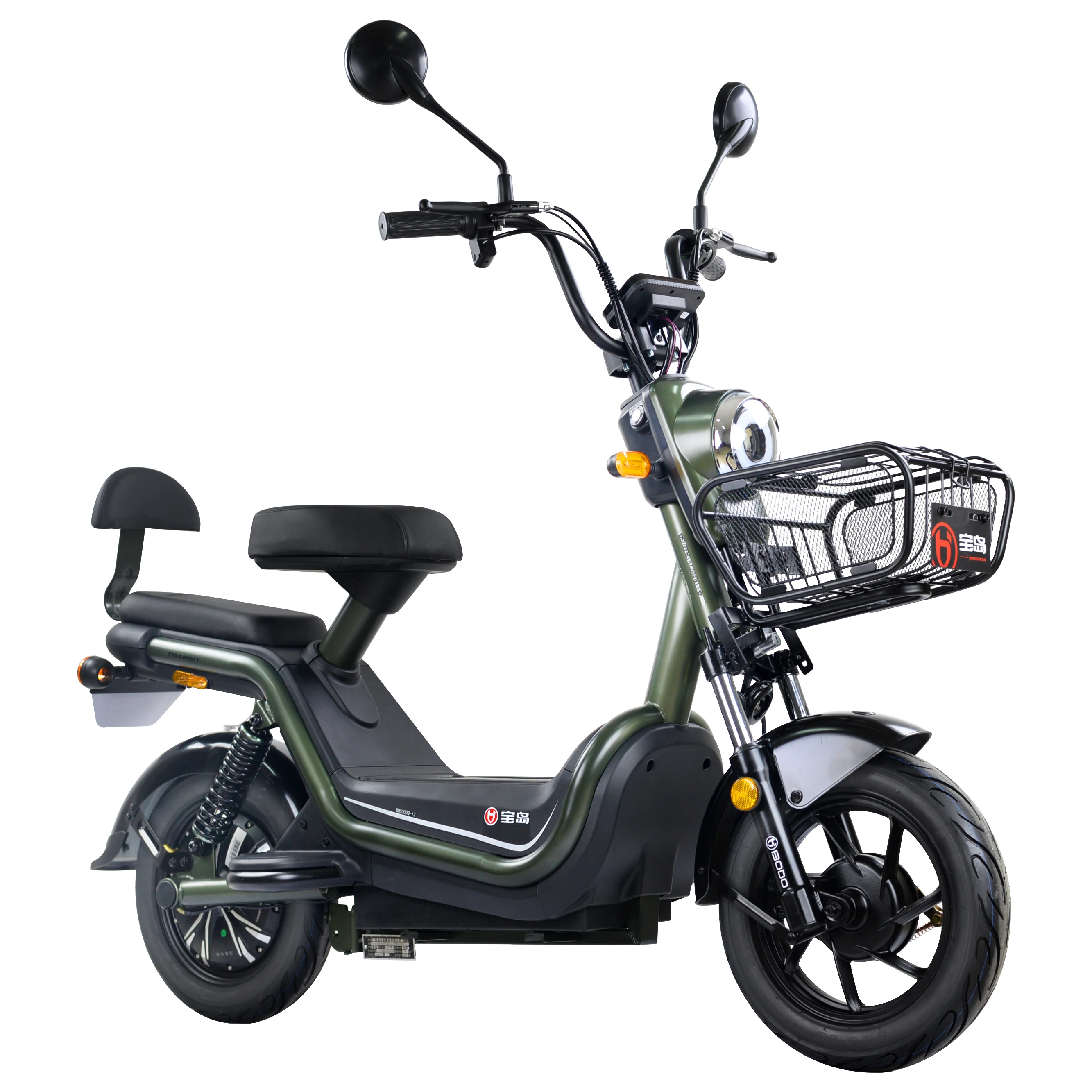 48V 400W motor electric bike Most popular China electric scooter with rearview mirror