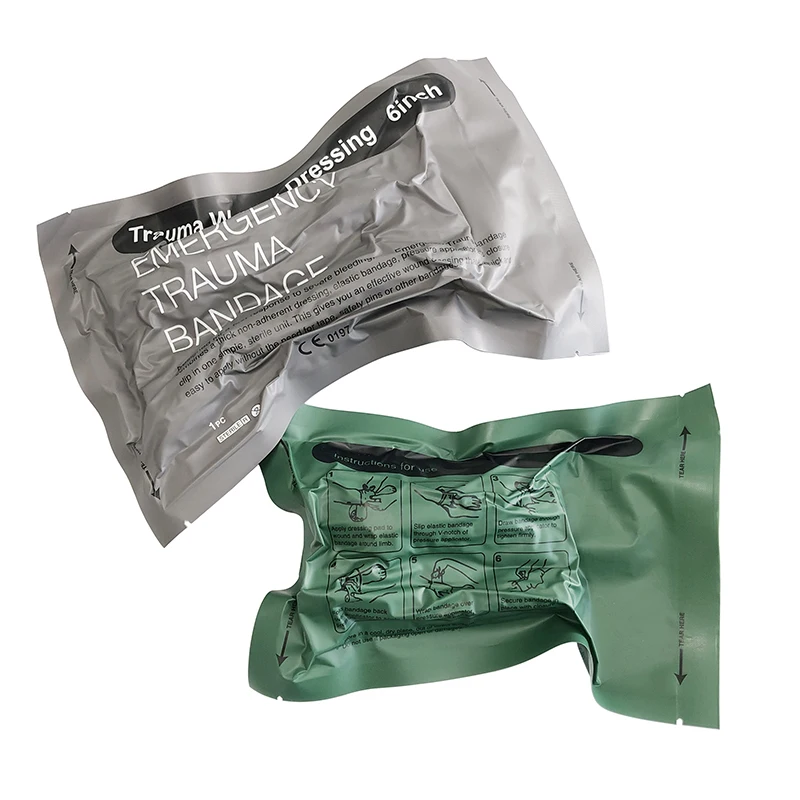Medical Supplies Emergency Bleeding Control Wound Dressing Green Trauma Emergency Bandage